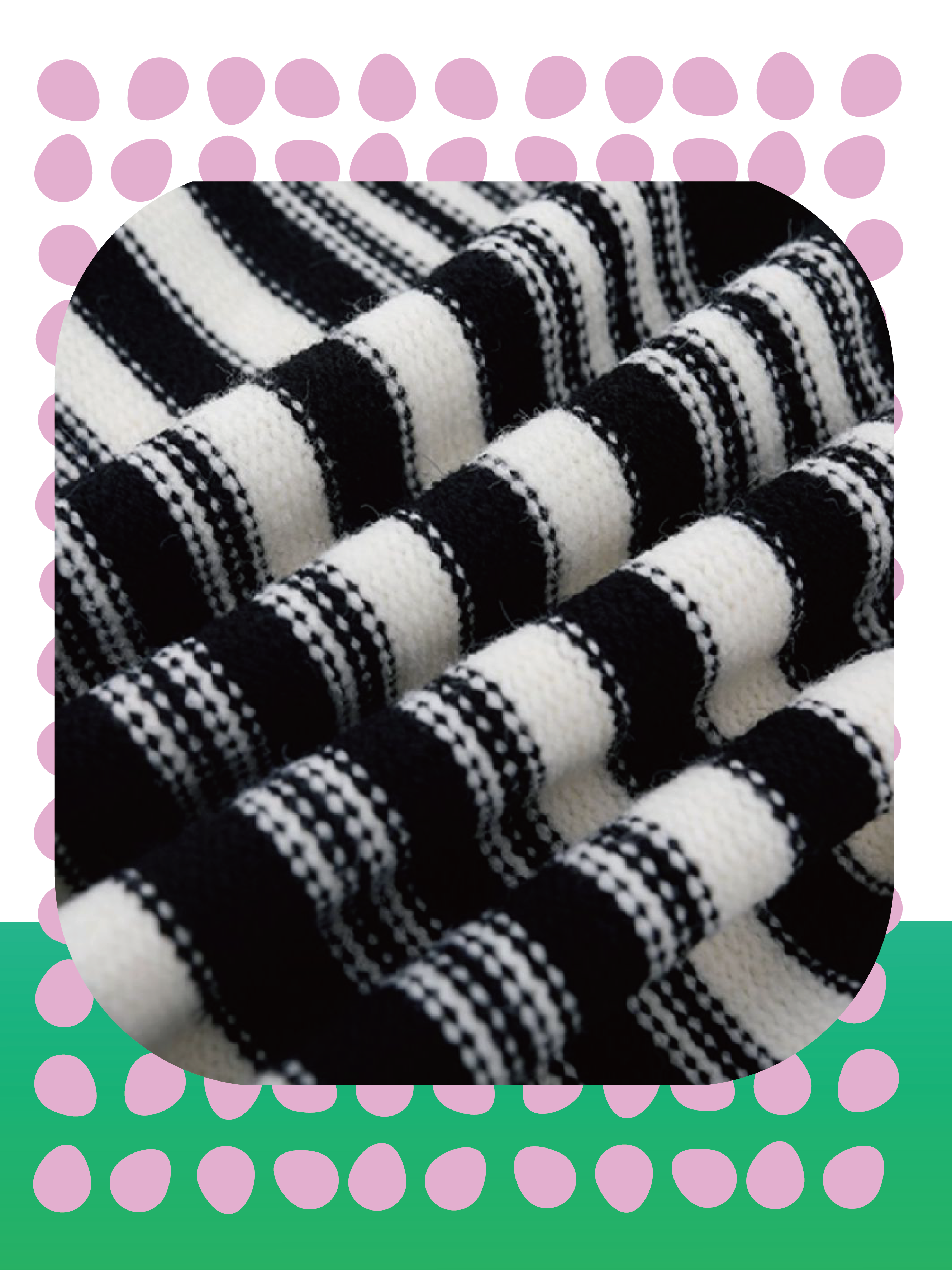 Half Zipper Stripe Sweater 
