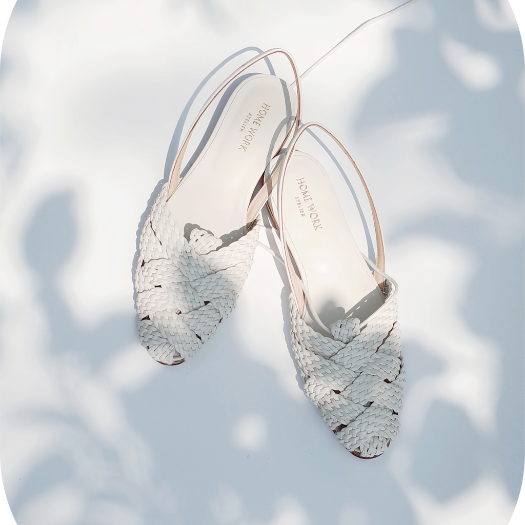靴 Craftsman Made Leather100% Flat Shoes Craftsman Made Leather100% Flat Shoes (Silver&Gold