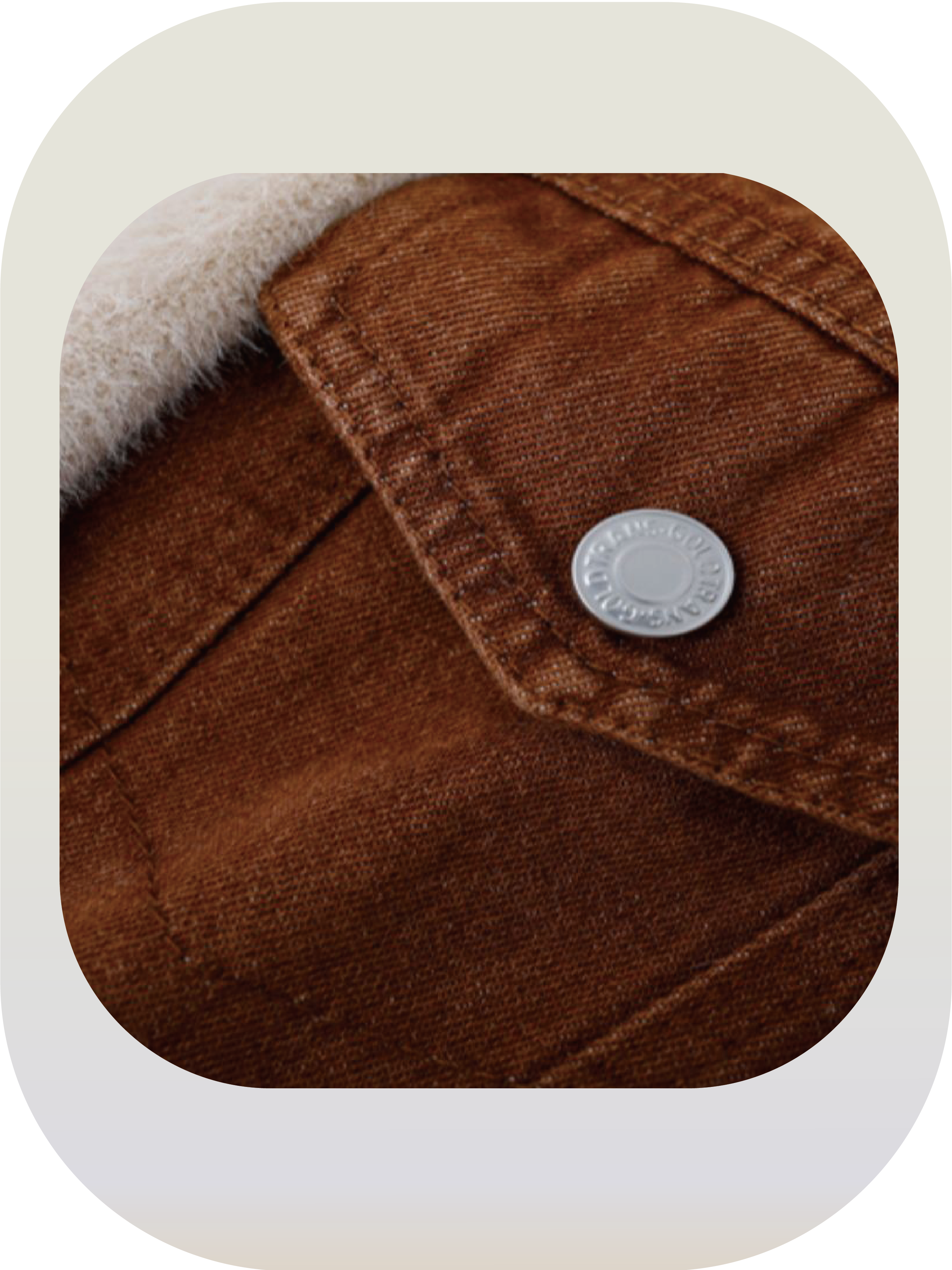 Wool Fur Lapel Jacket