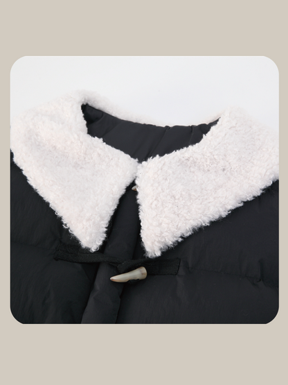 Wool Collar Puffer Jacket