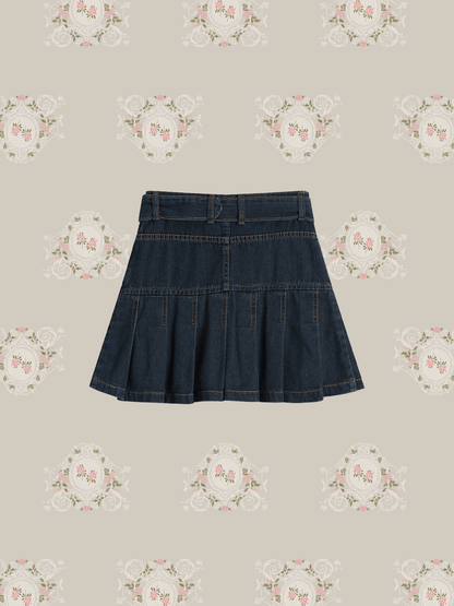 A-type Denim Skirt