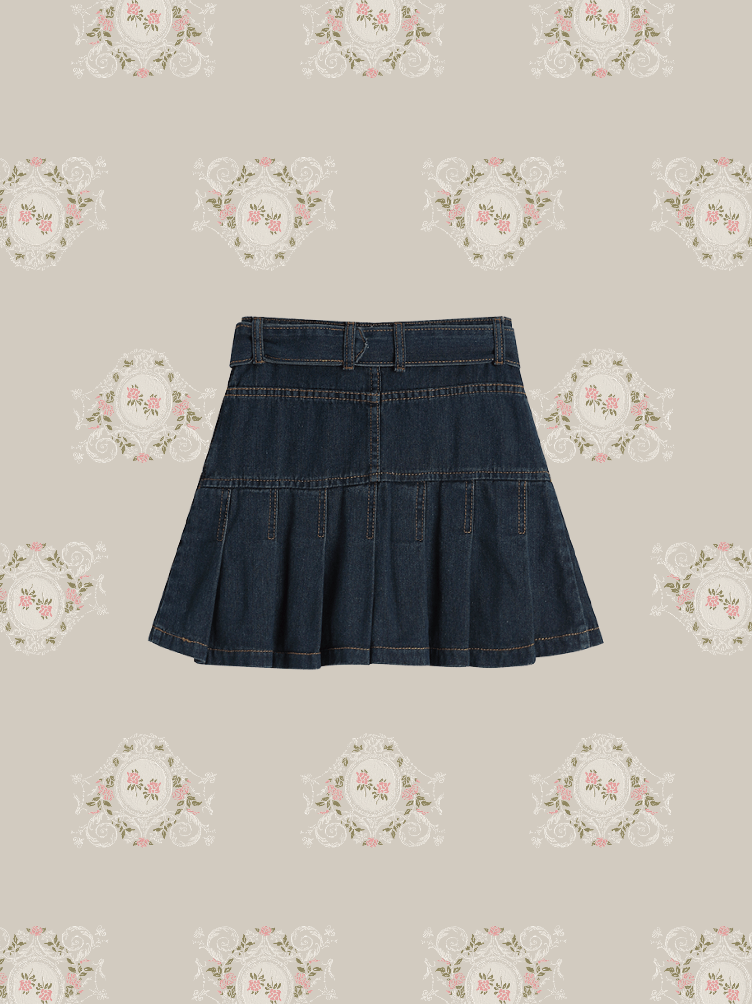 A-type Denim Skirt