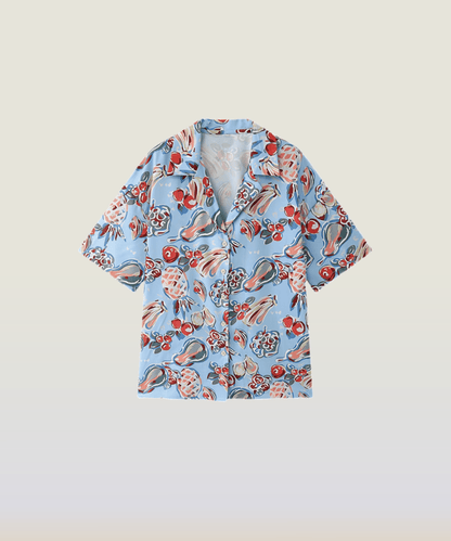 Abstract Fruits Painting Shirt