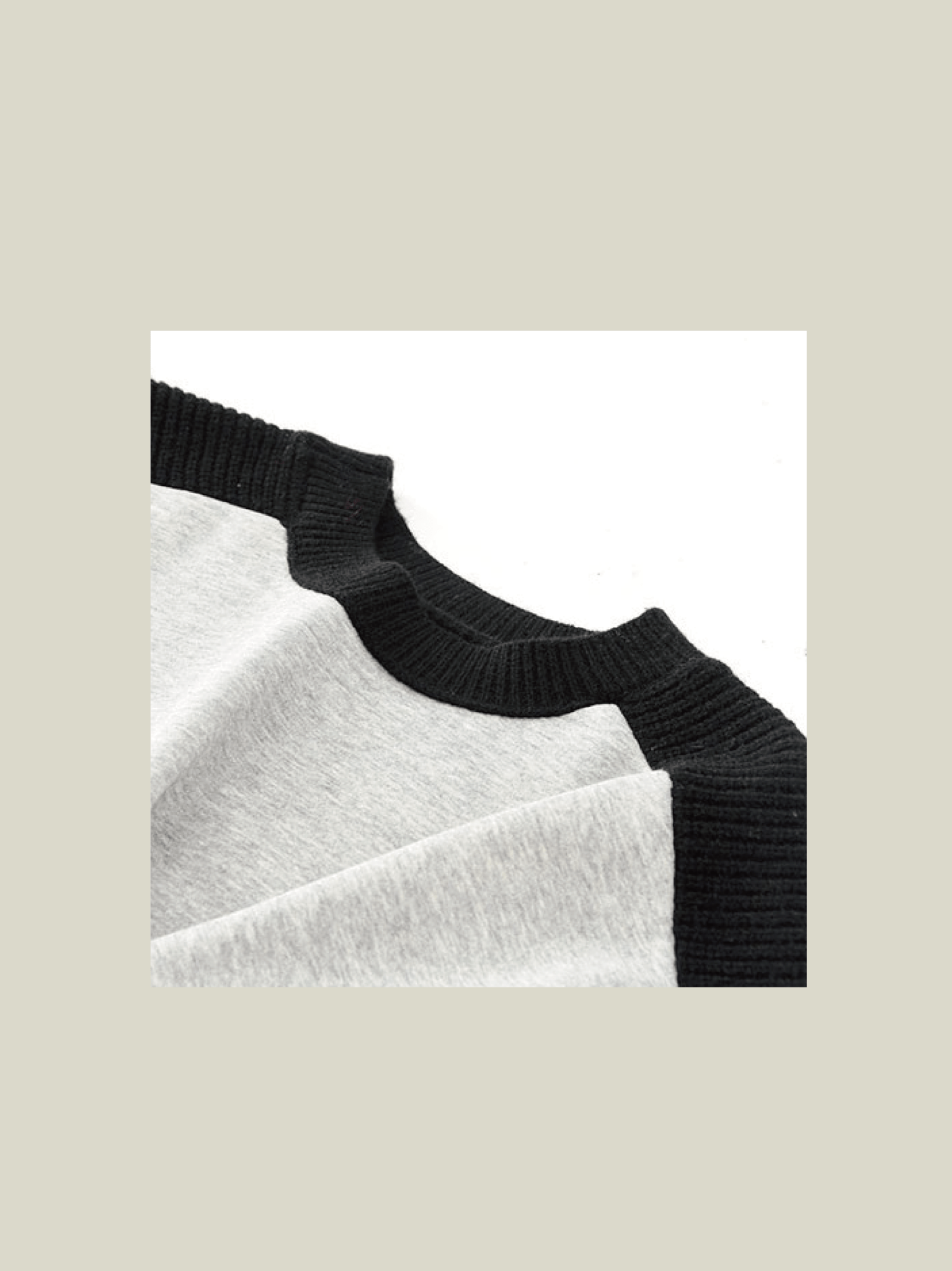 Asymmetric Gray Block Sweater