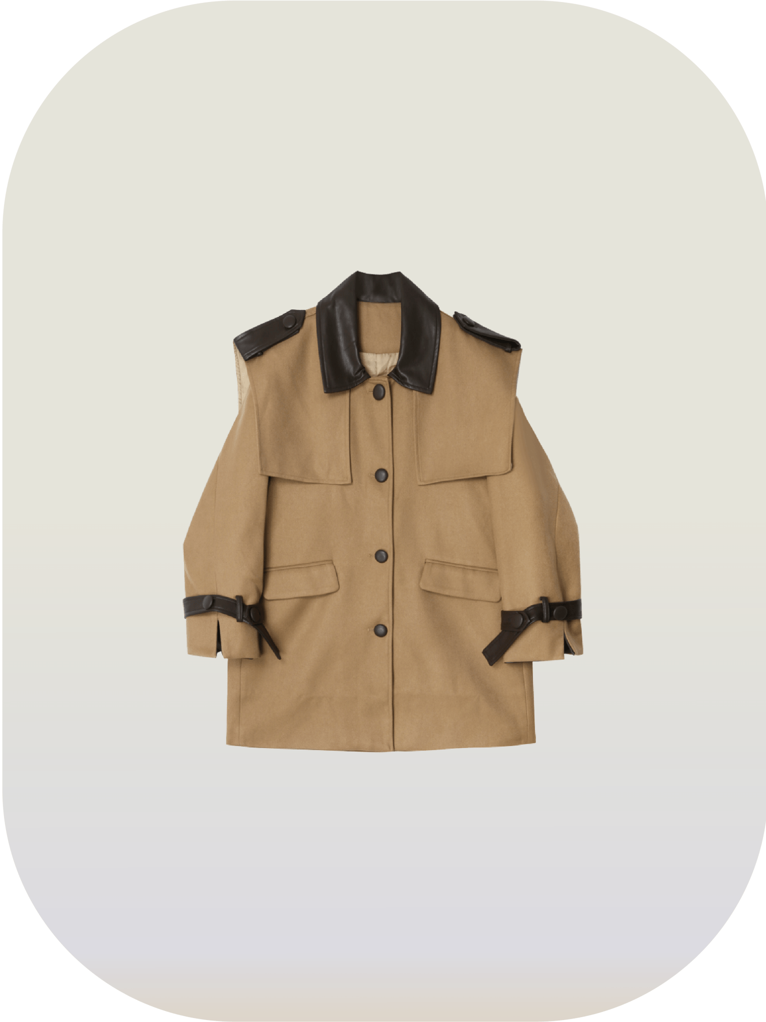 Bi-Color British Trench Coat