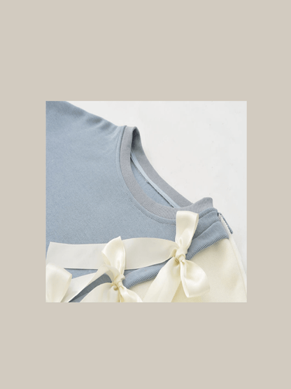 Bicolor Ribbon Jumper - LOVE POMME POMME