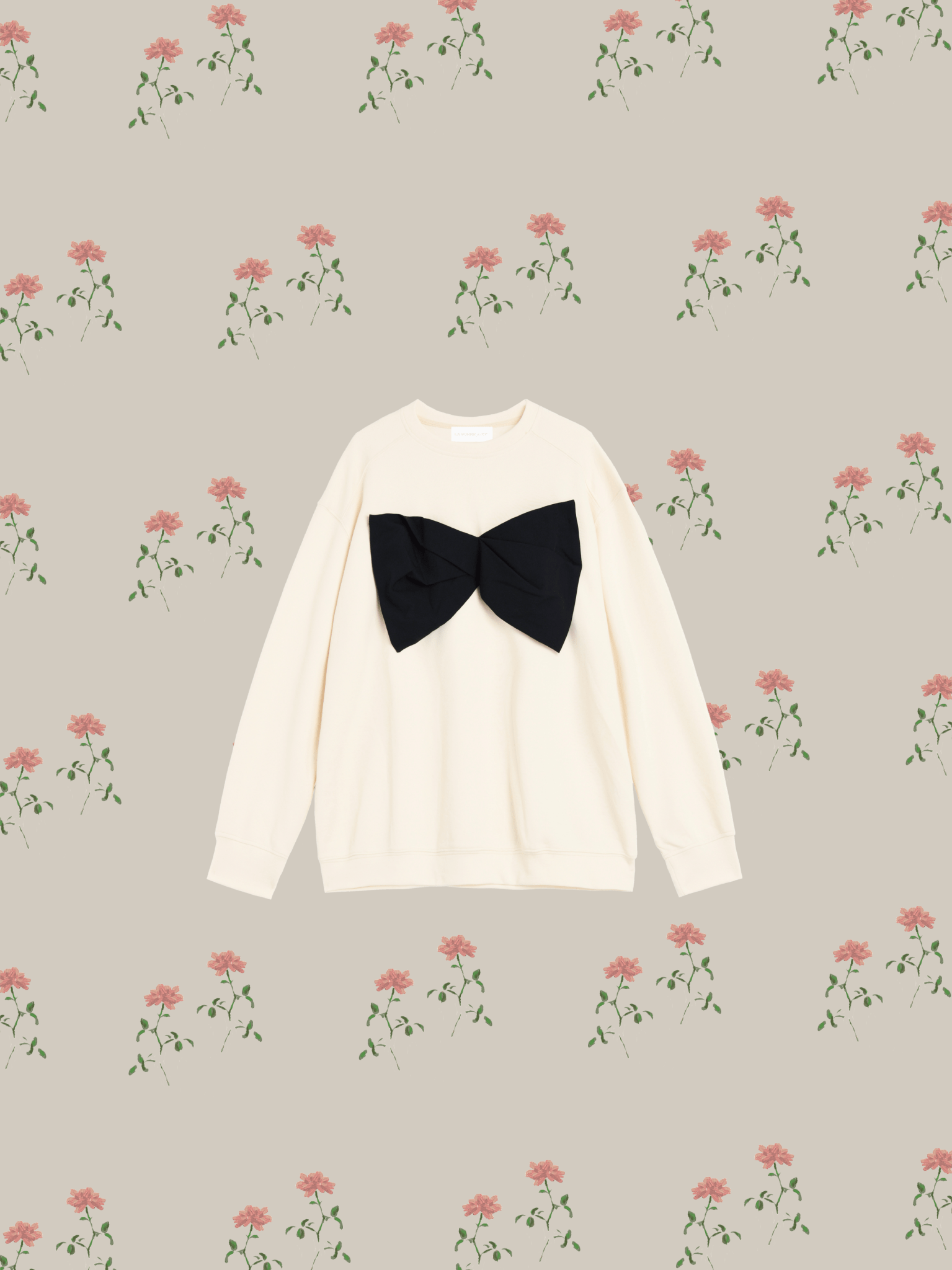 Big Ribbon Sweat Top - LOVE POMME POMME