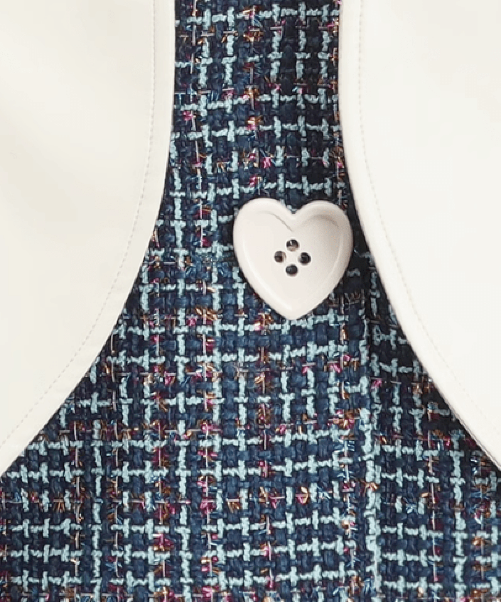 Big Sailor Collar Tweed Jacket ビッグセーラーカラーツイードジャケット - LOVE POMME POMME