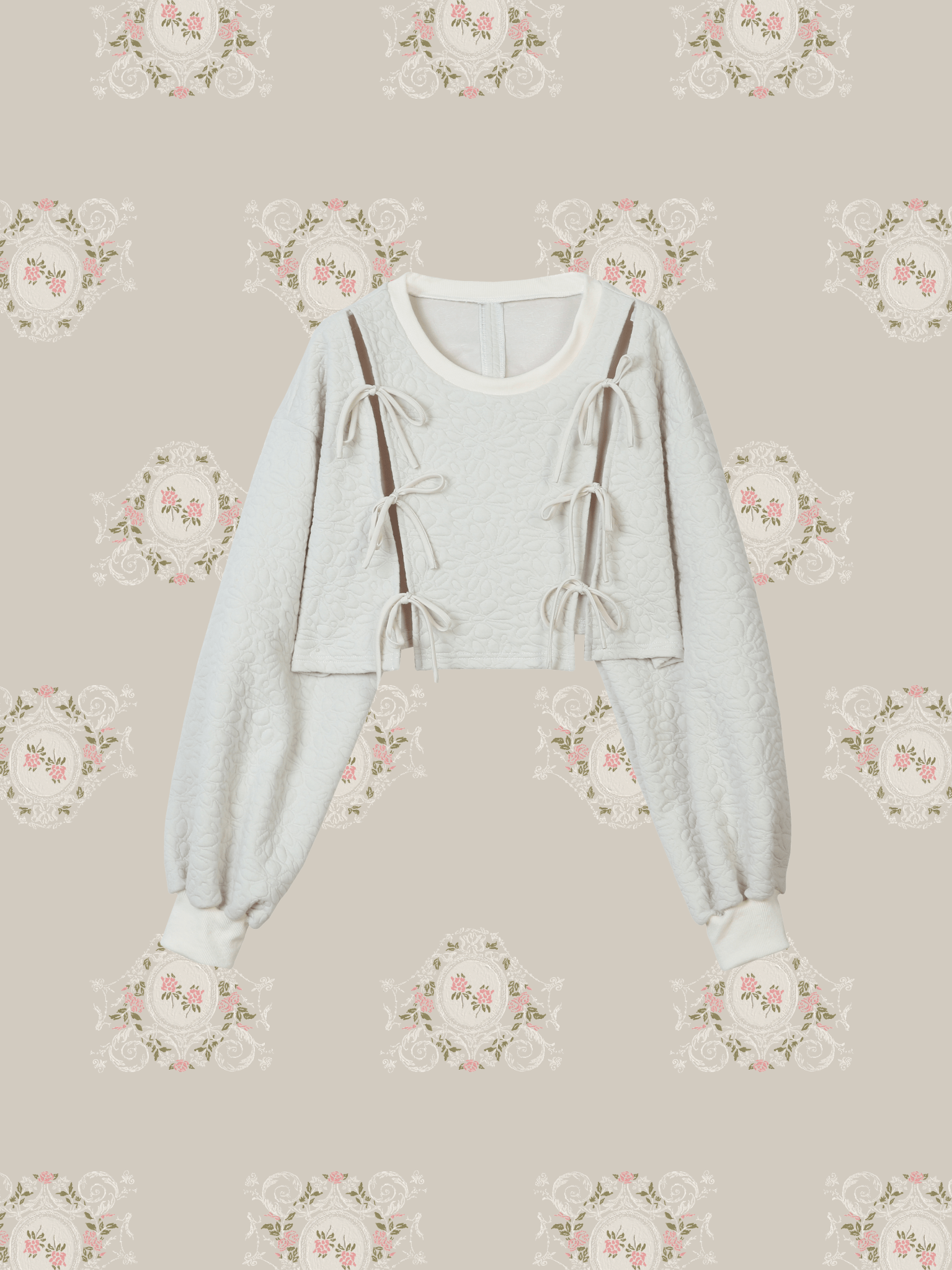 Bind Ribbon Sheer Top - LOVE POMME POMME