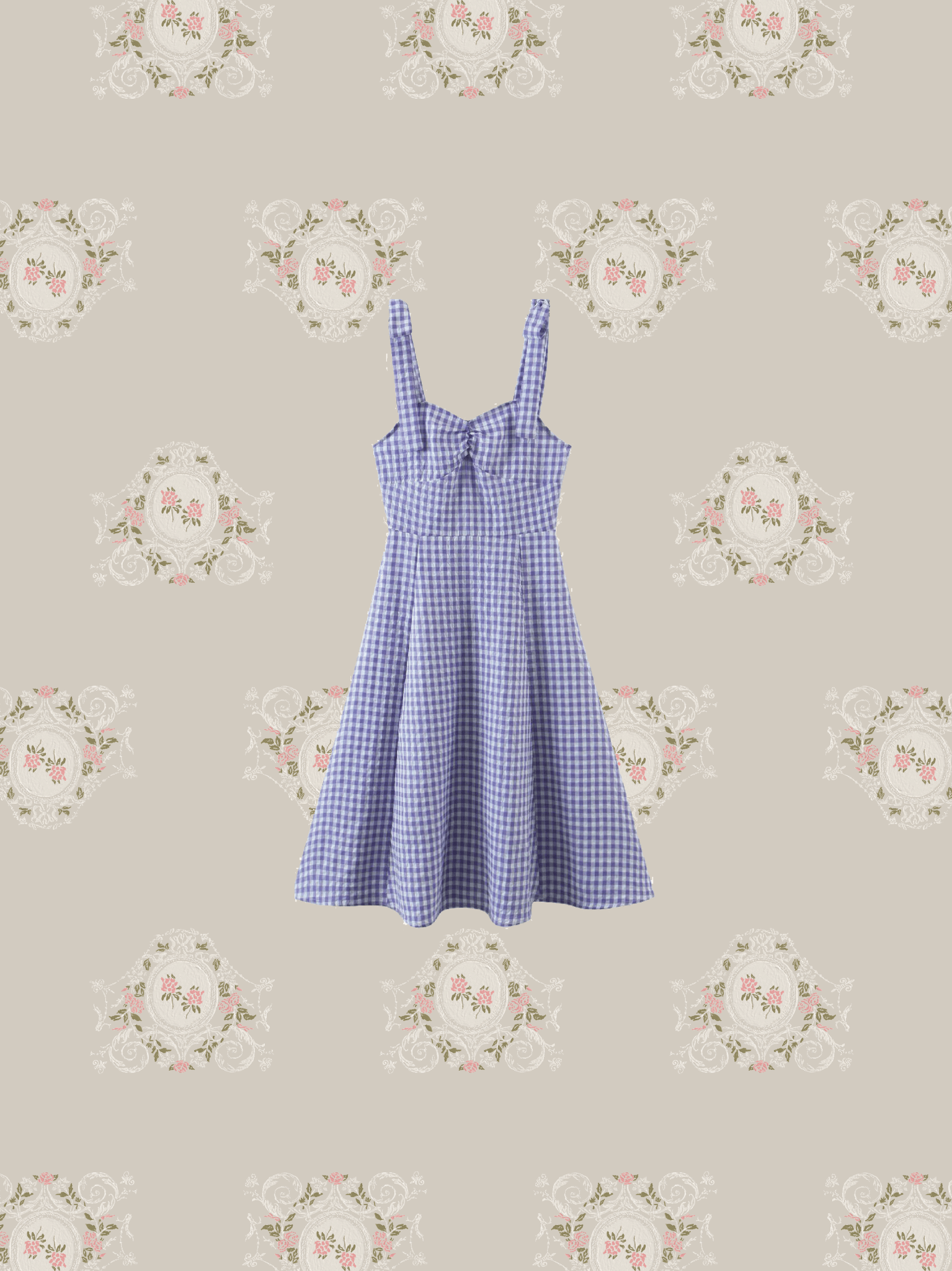 Blue Check Camisole Dress - LOVE POMME POMME