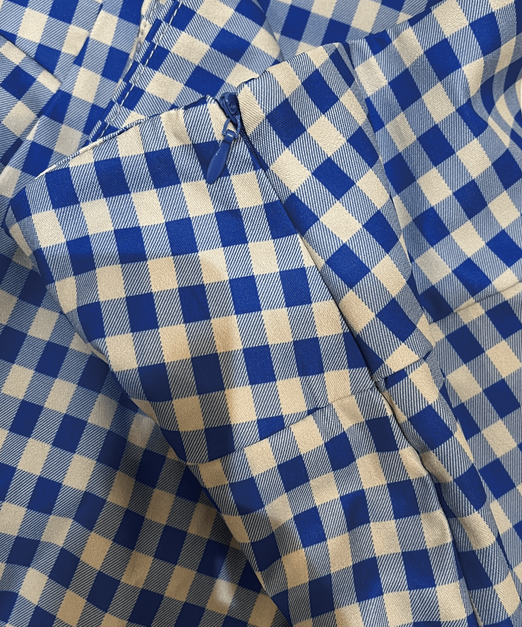 Blue Check Skirt - LOVE POMME POMME