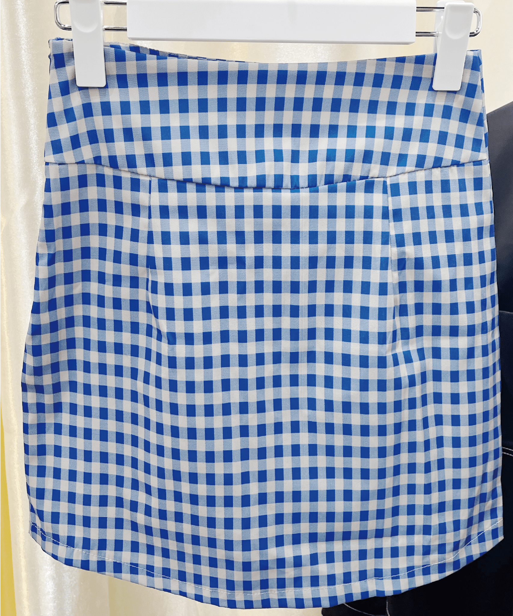 Blue Check Skirt - LOVE POMME POMME