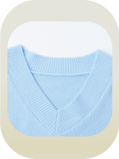 Blue Gradient Flower Knit - LOVE POMME POMME
