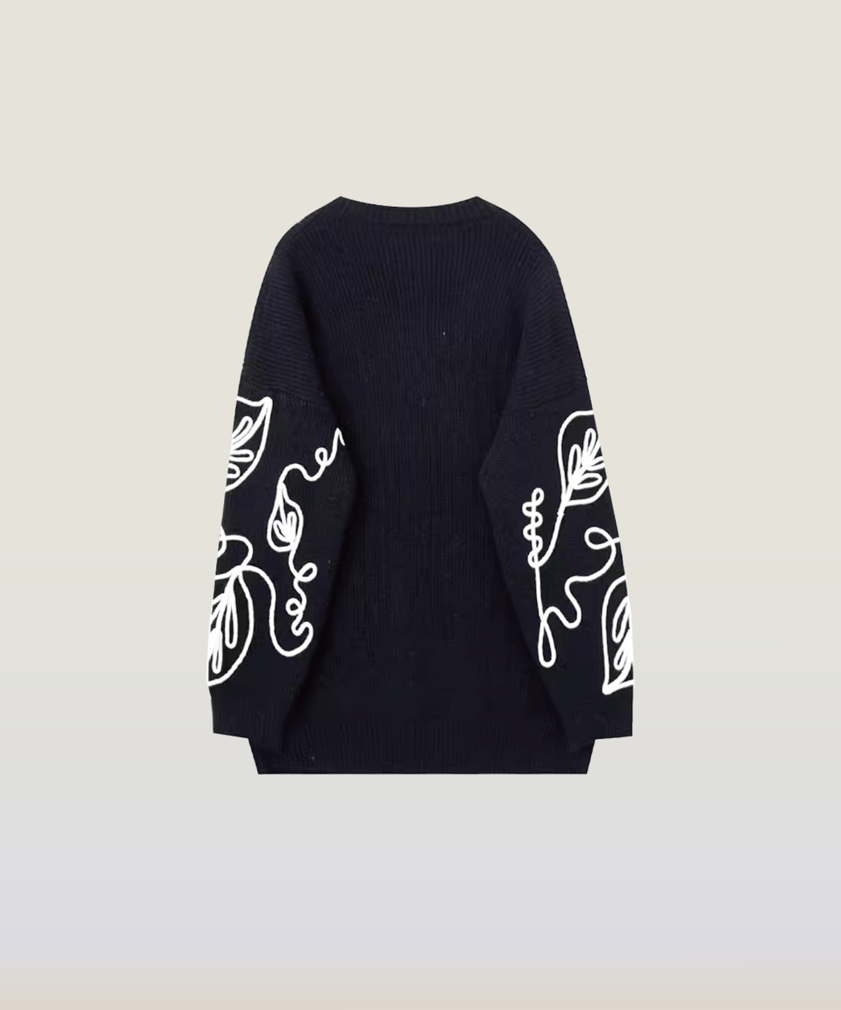 Botanical Embroidered Sweater - LOVE POMME POMME
