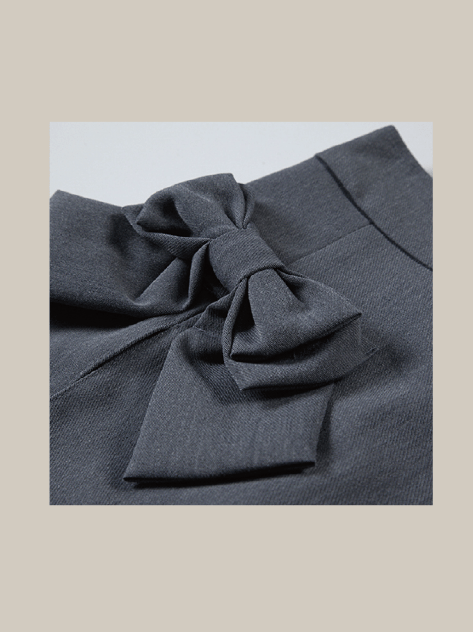 Bow Pleated Bottom Pants - LOVE POMME POMME