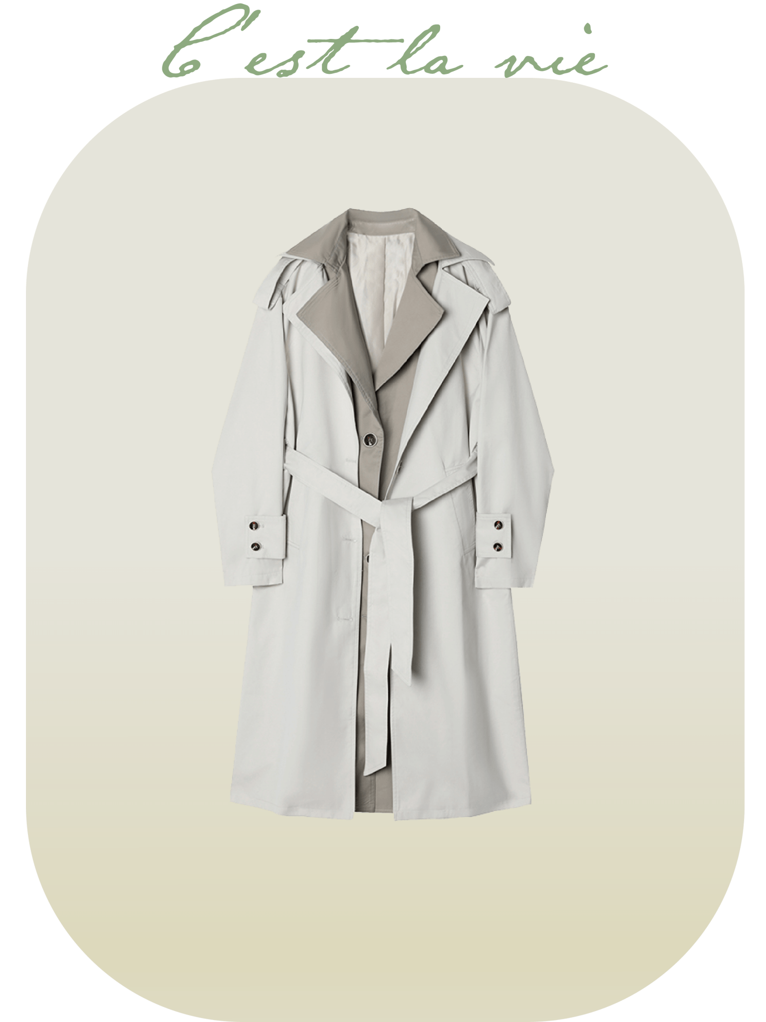 British Stitching Trench Coat - LOVE POMME POMME