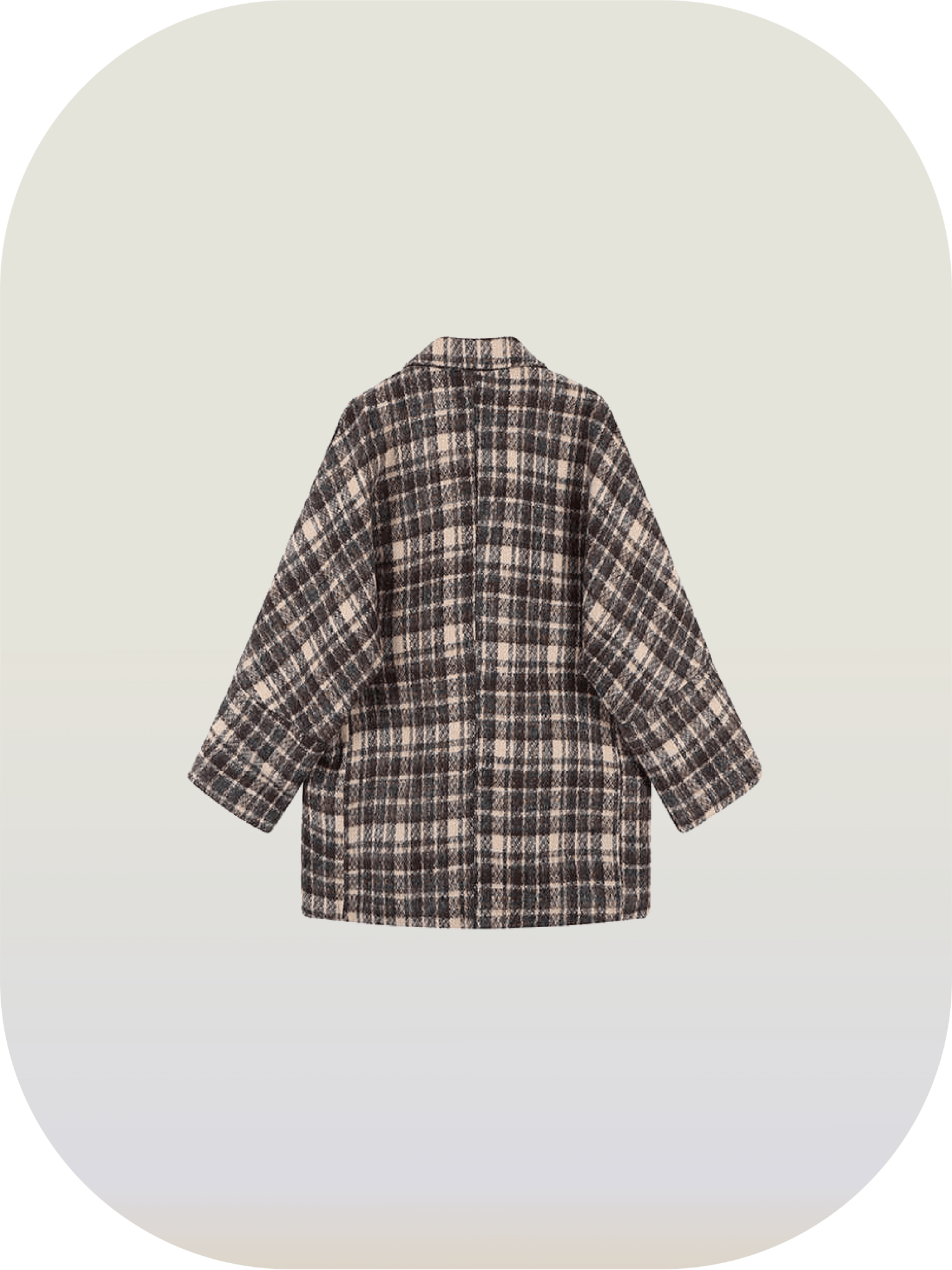 British Style Check Coat - LOVE POMME POMME