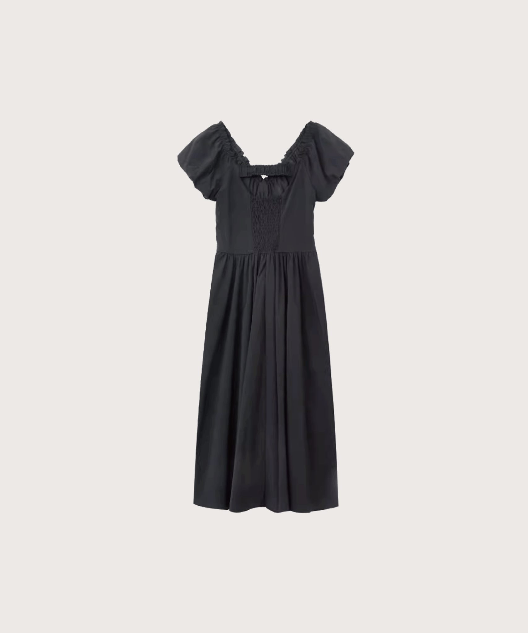 Bubble Sleeve Waisted Dress バブルスリーブウエストドレス - LOVE POMME POMME