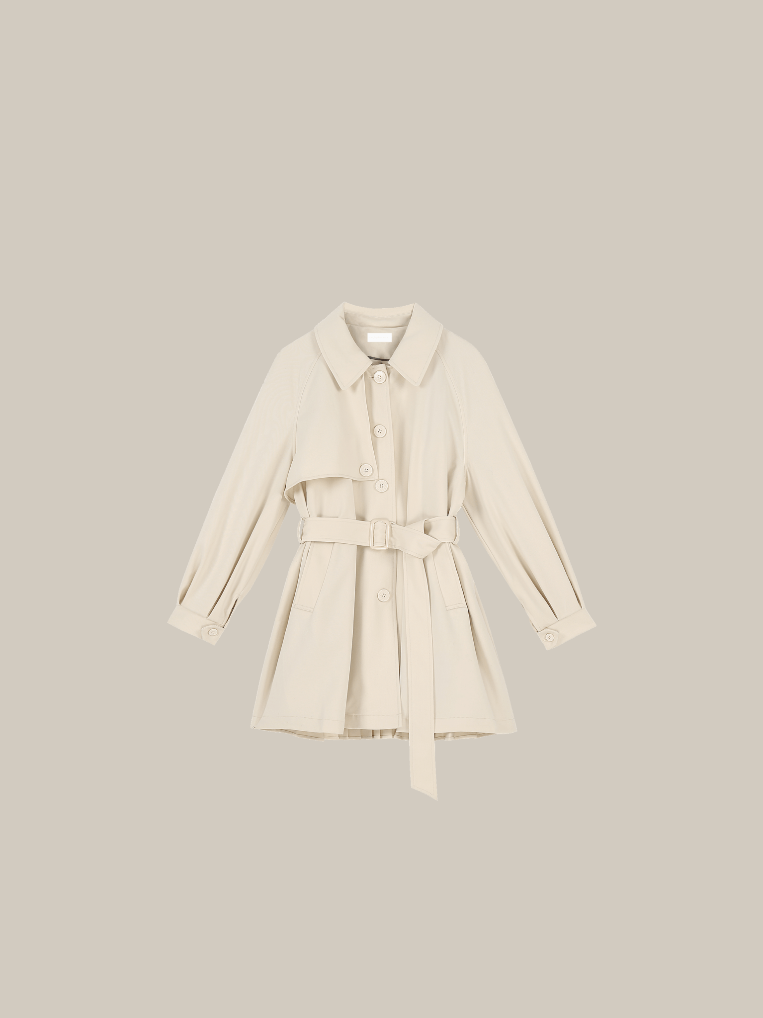 Casual Mid-Length Trench Coat