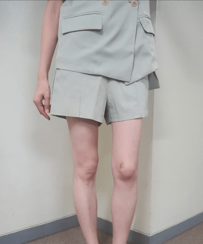 Causal Jacket With Shorts Set-up