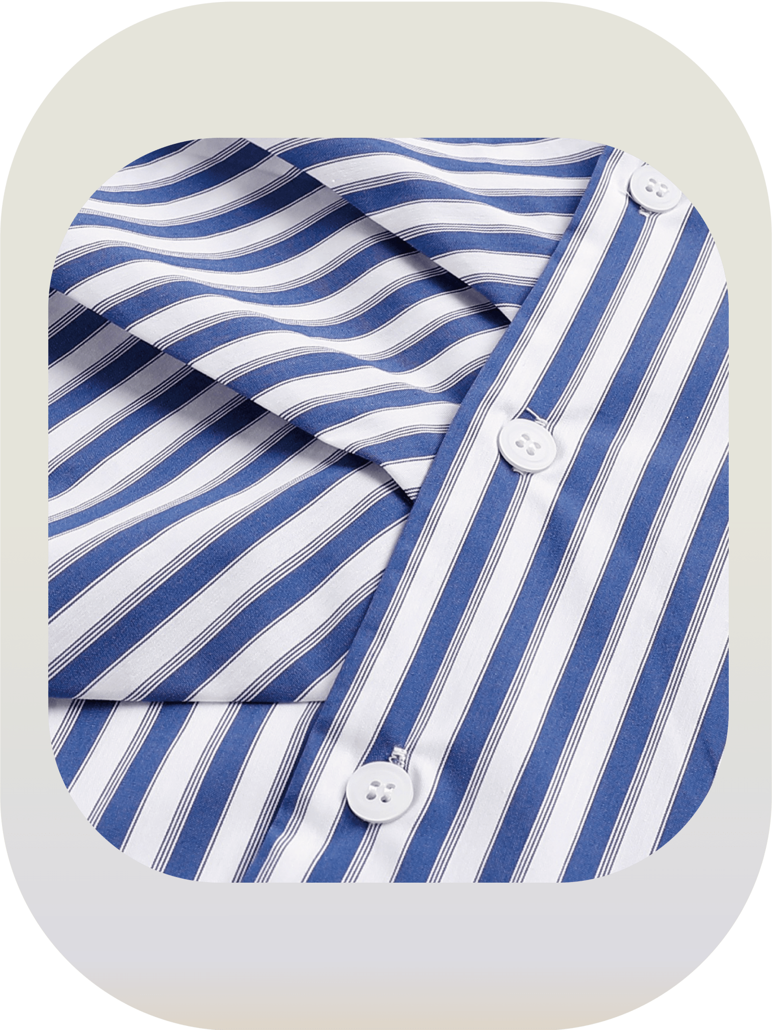 Center Gather Stripe Shirt - LOVE POMME POMME