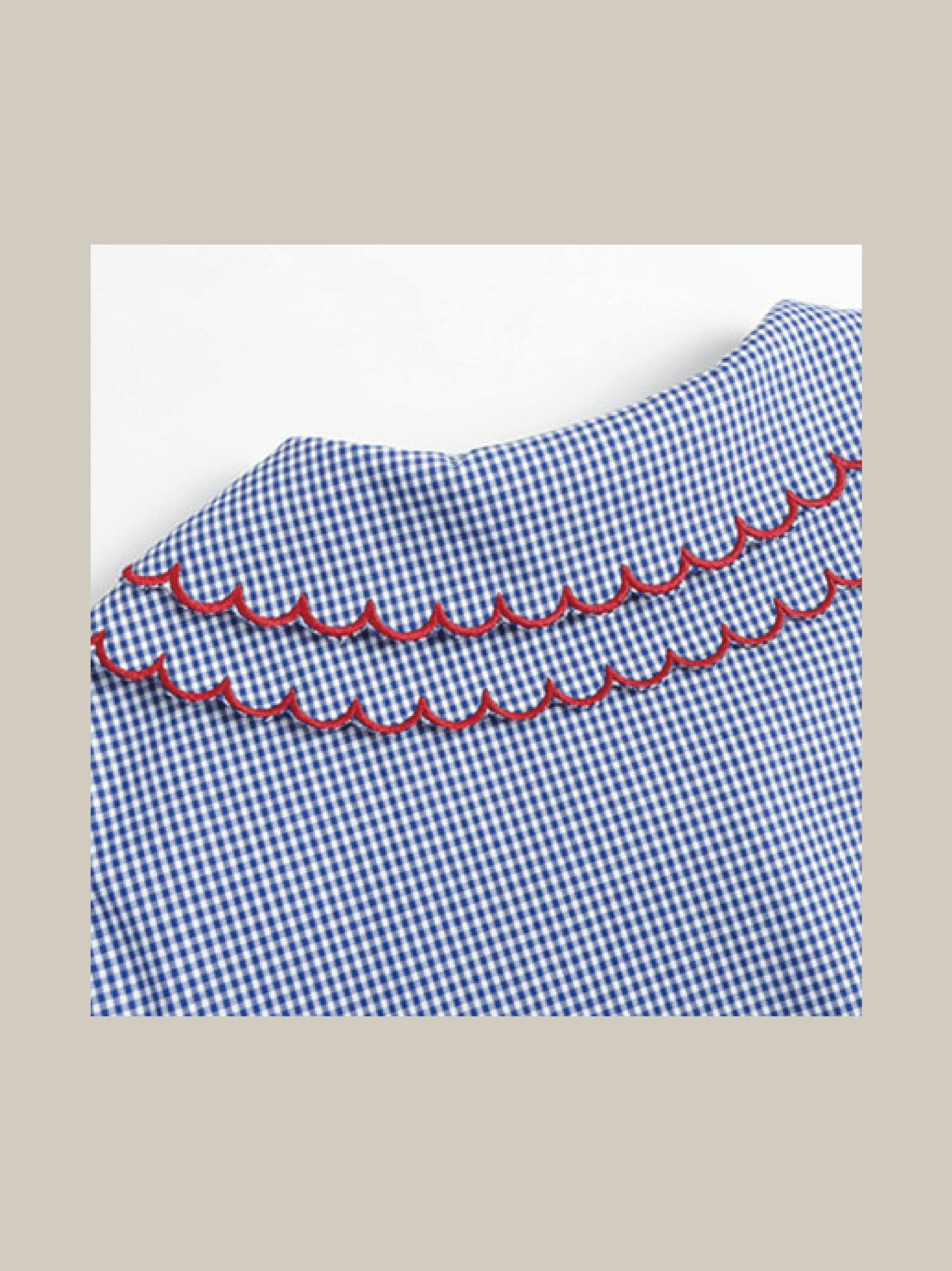 Check Baby Collar Top 