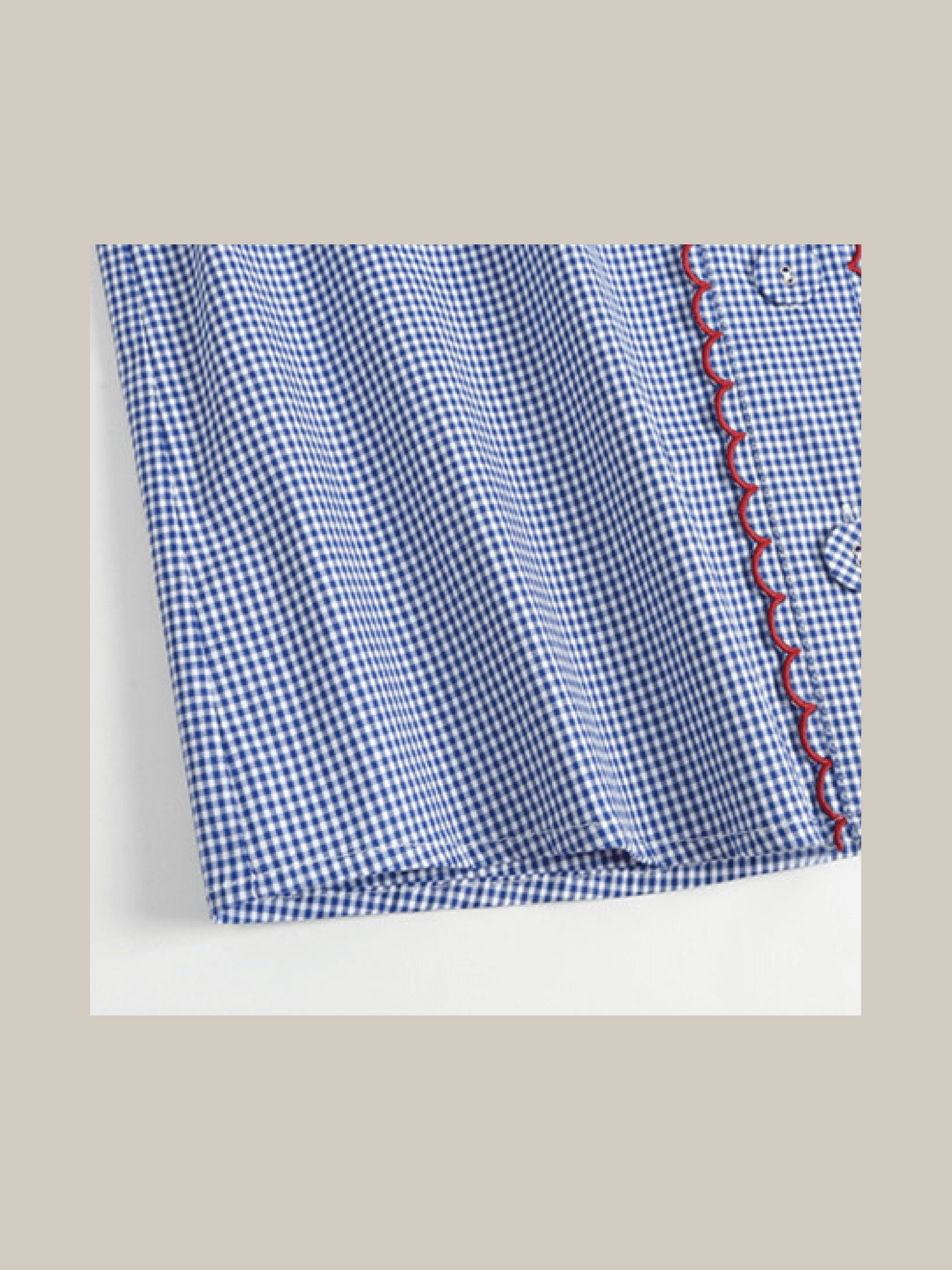 Check Baby Collar Top 