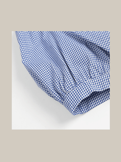 Check Baby Collar Top 