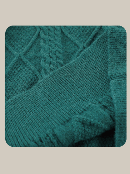 Fake Two Knit Check Shirt 