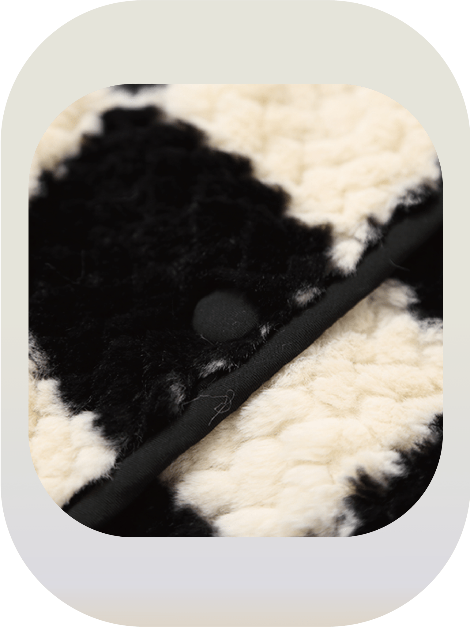 Checkered fur coat 
