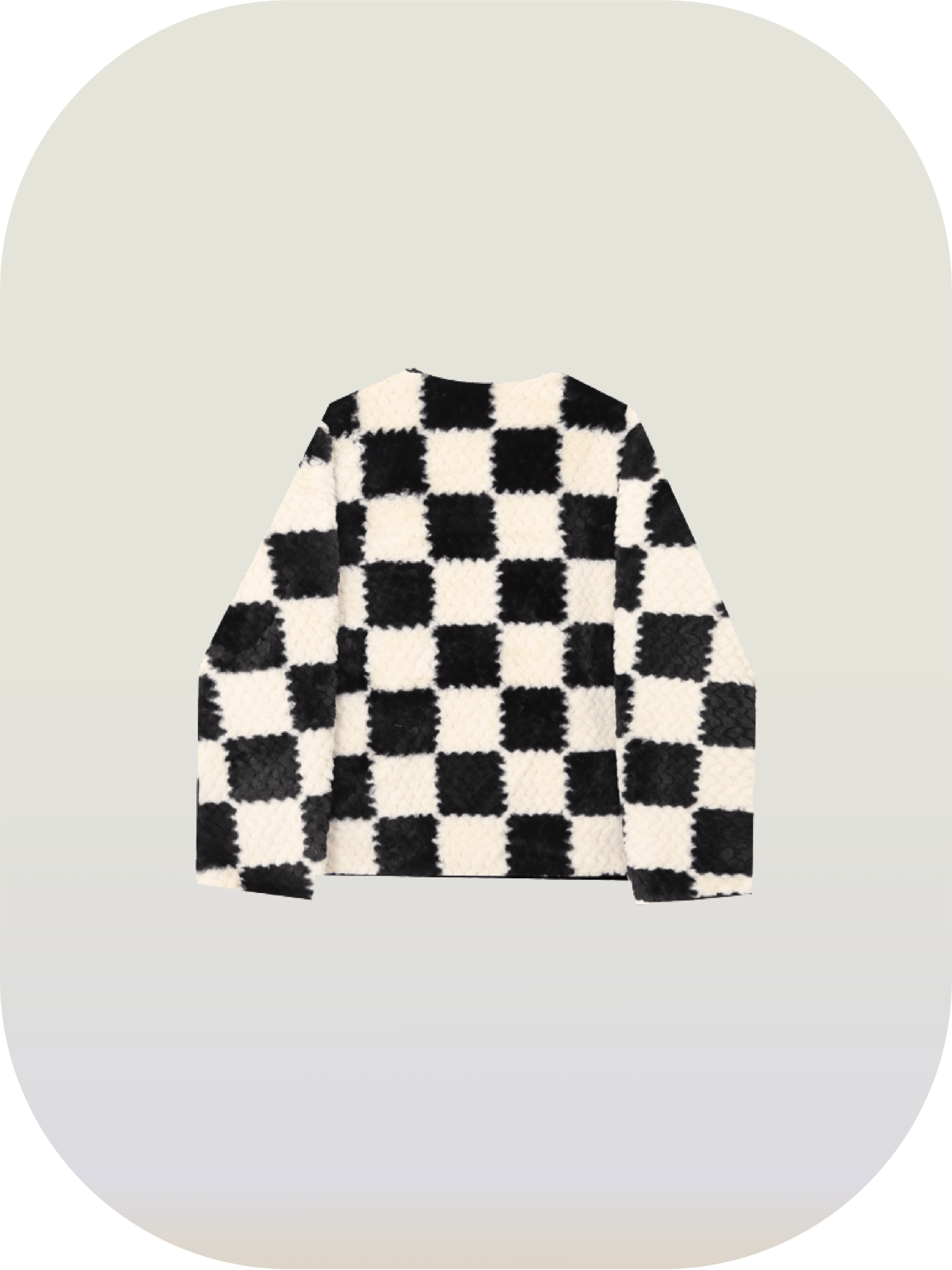 Checkered Fur Coat