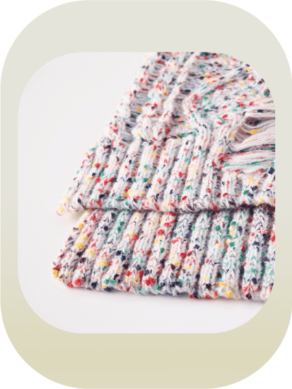 Cheerful Mix Pullover Sweater 