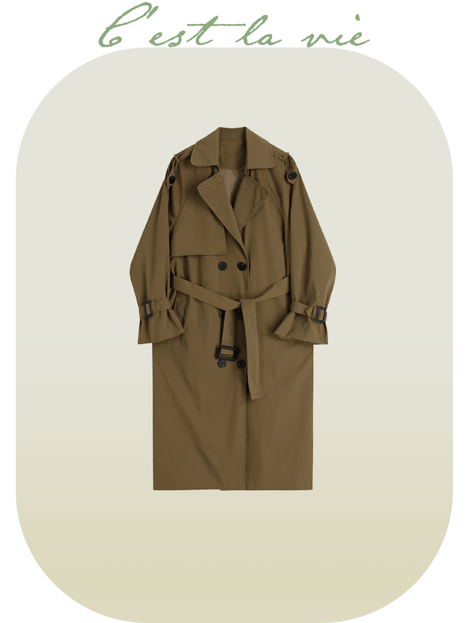 Classic Long Trench Coat