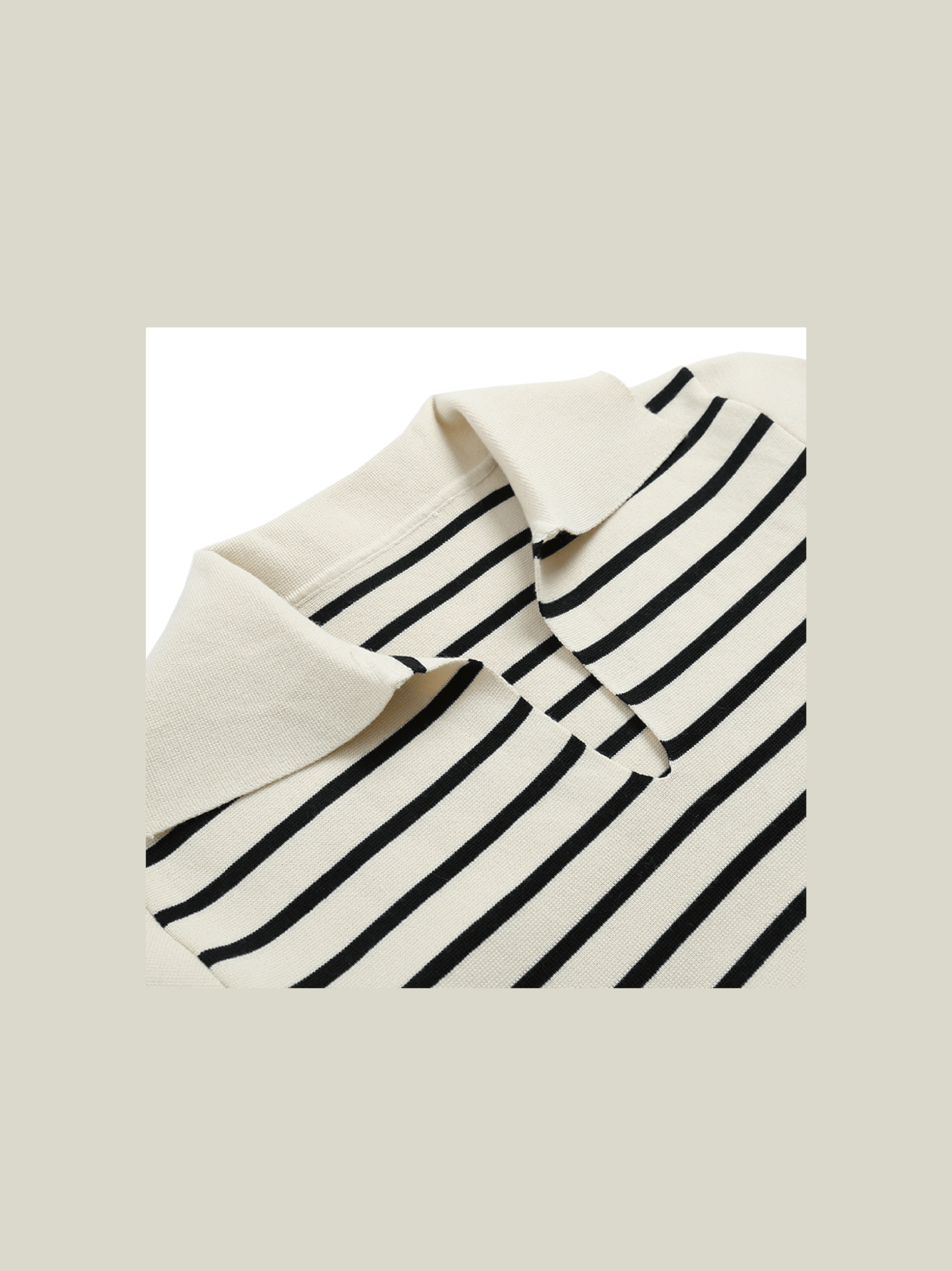 Collared Breton Stripe Knit