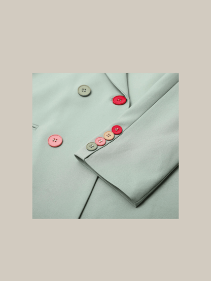 Colorful Button Jacket