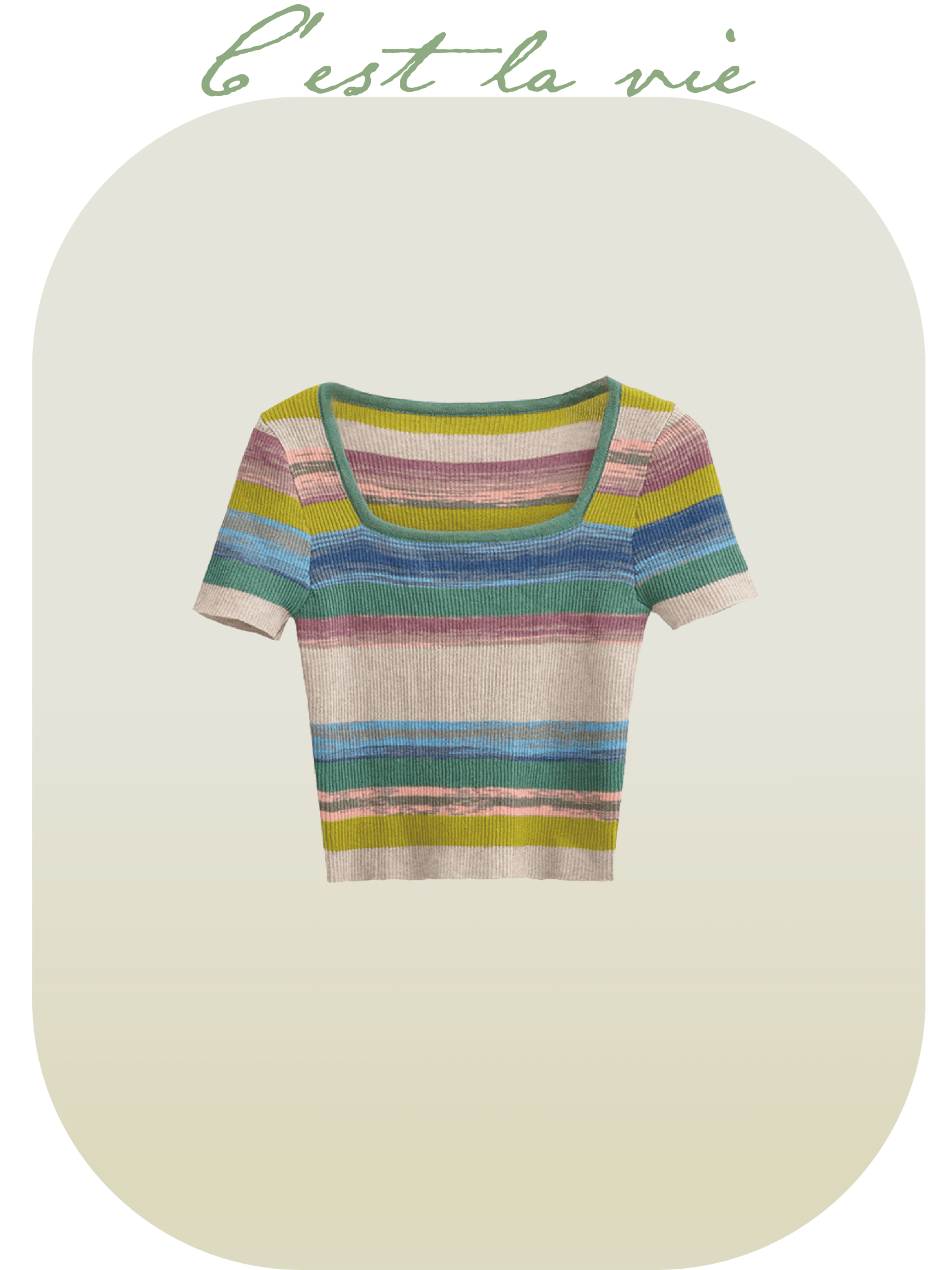 Colorful Short Top