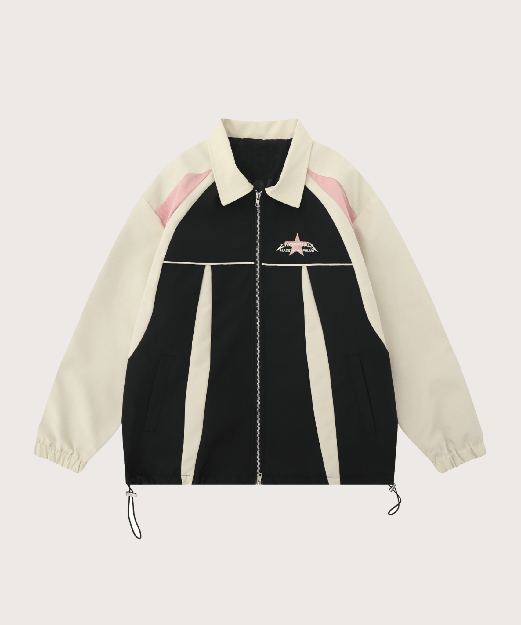 Contrast Embroidered Jacket