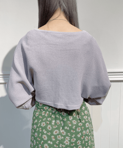 Cropped Short Cardigan クロップド丈ドルマンカーディガン