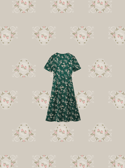 Curved Button Garden Dress - LOVE POMME POMME