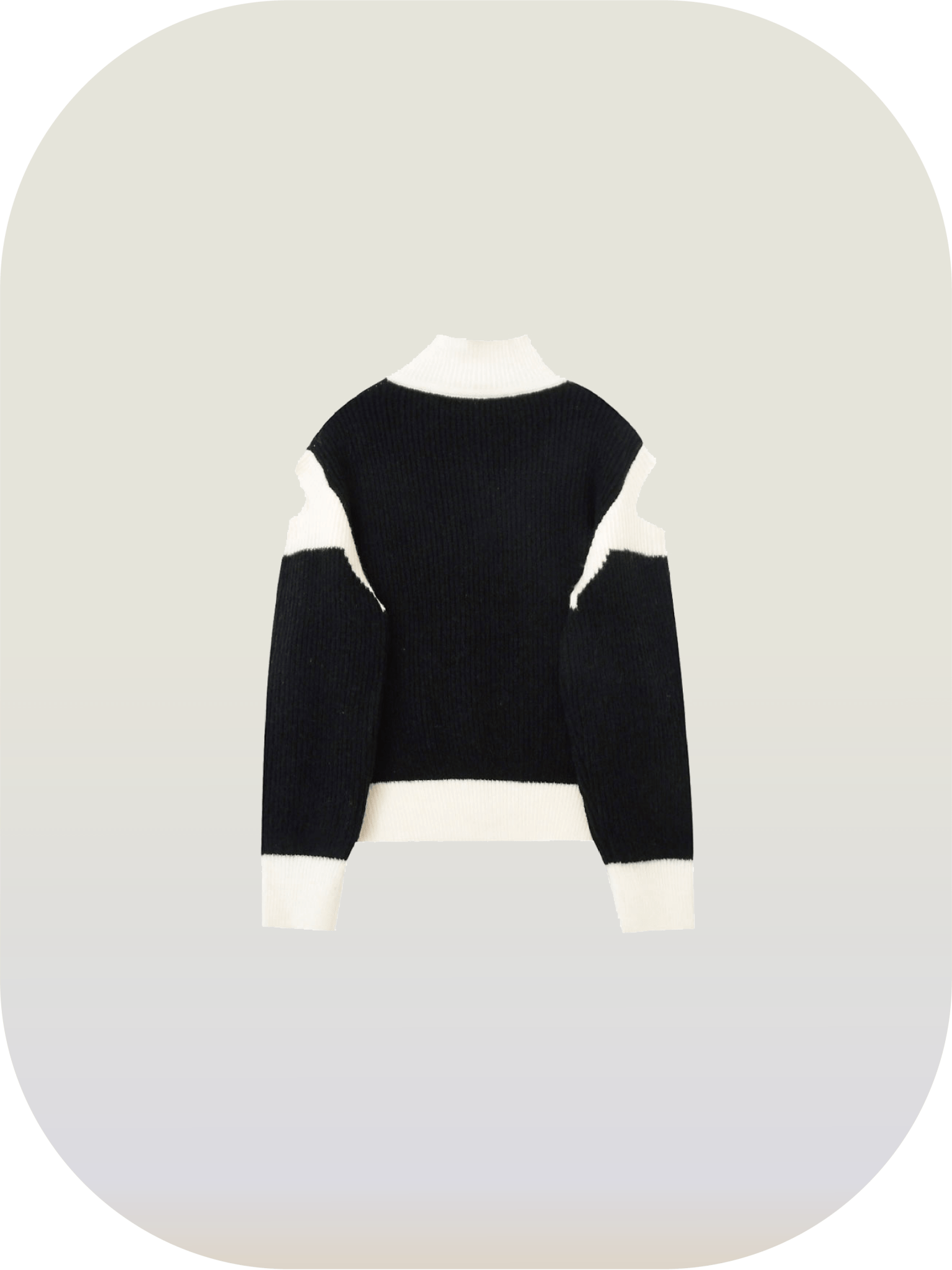 Cut Off Baseball Knit Cardigan - LOVE POMME POMME