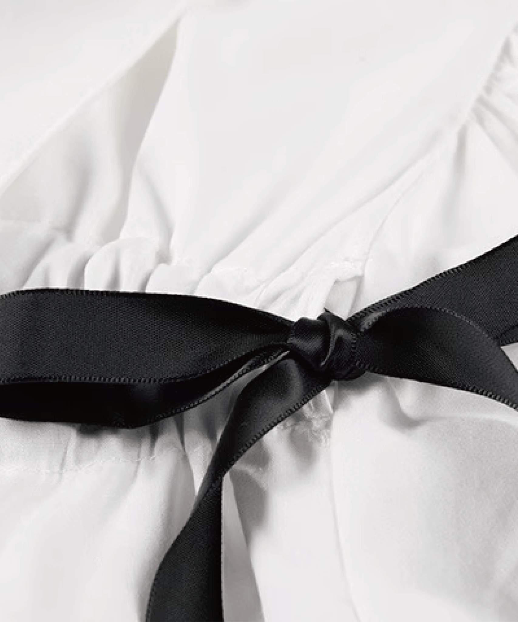 Cut Off Ribbon Shirt. カットオフリボンシャツ - LOVE POMME POMME