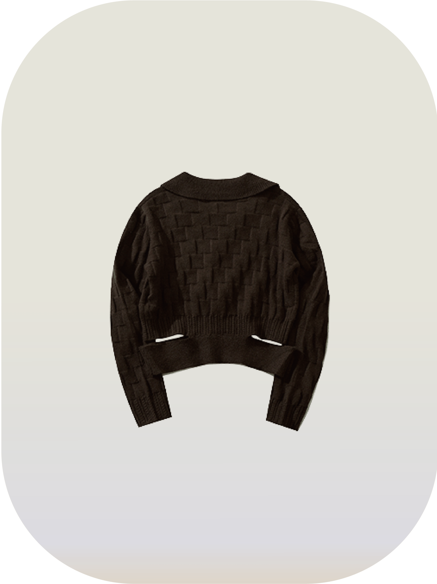 Cut-Off Sheer Sweater - LOVE POMME POMME