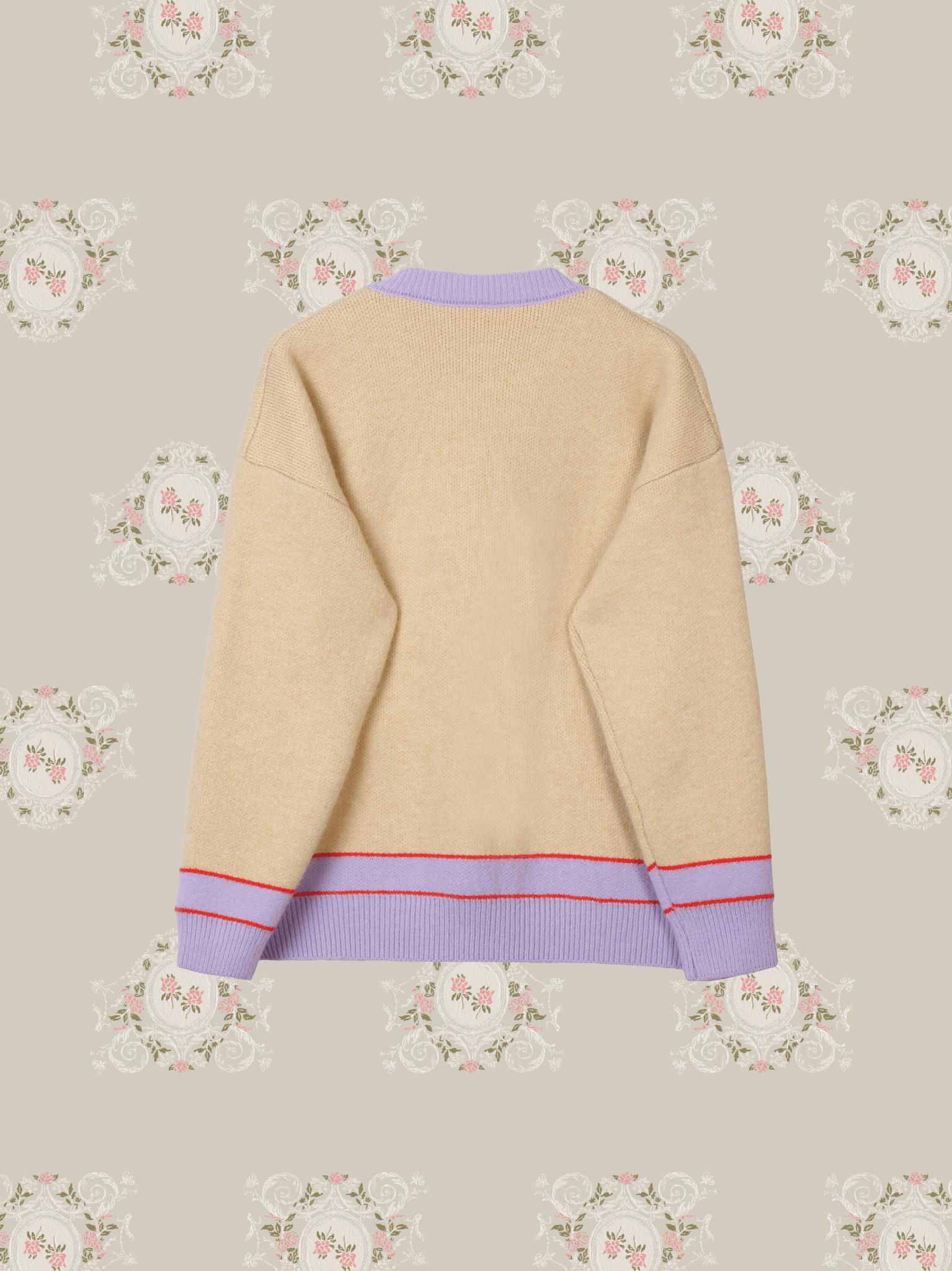 Cute Figure Deco Knit Cardigan - LOVE POMME POMME