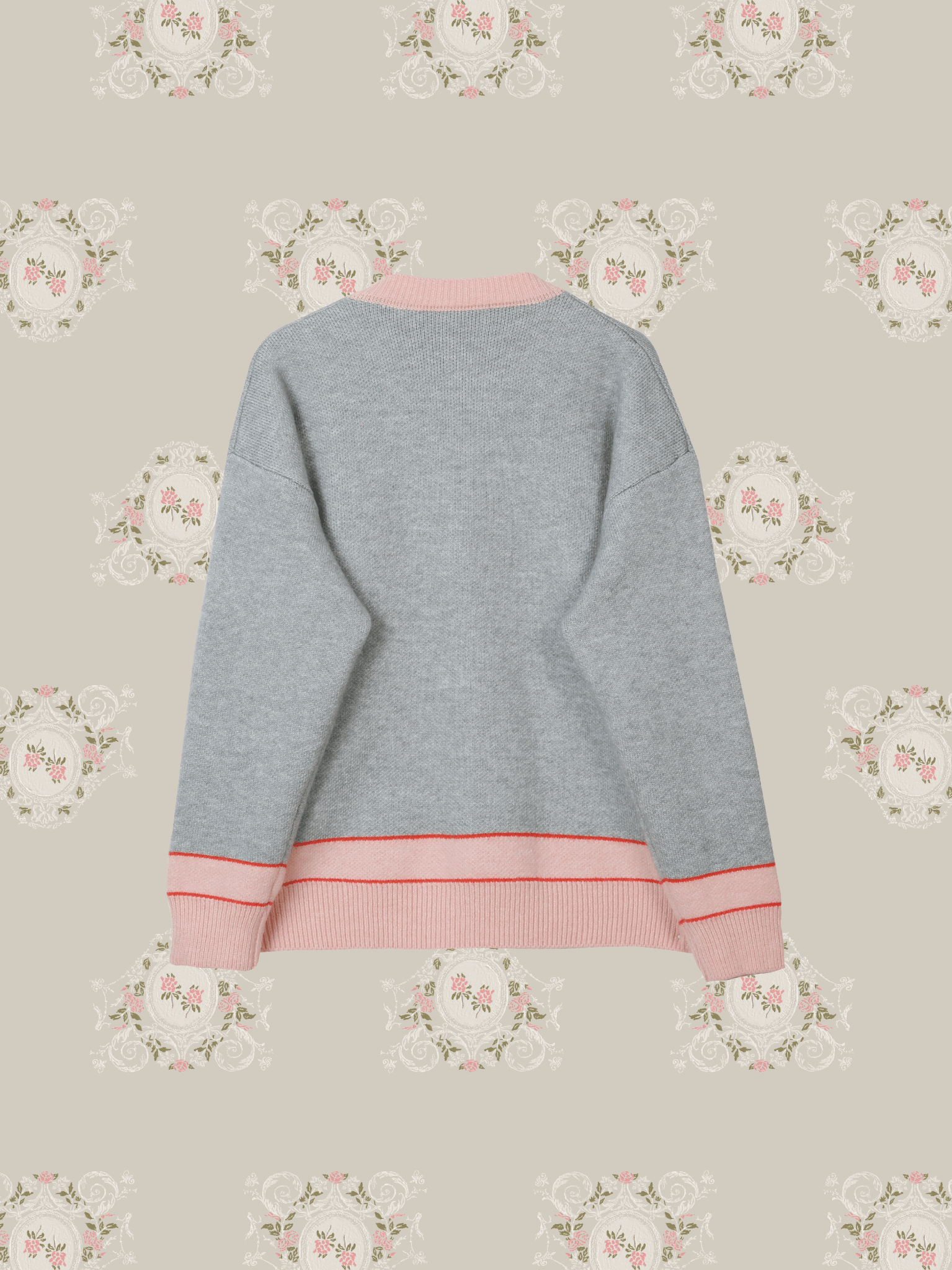 Cute Figure Deco Knit Cardigan - LOVE POMME POMME