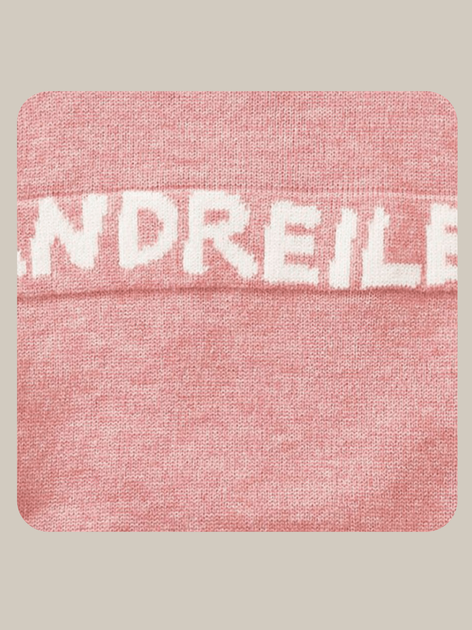 Cute Peach Embroidered Knit - LOVE POMME POMME
