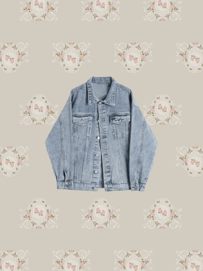 Denim Biker Jacket - LOVE POMME POMME