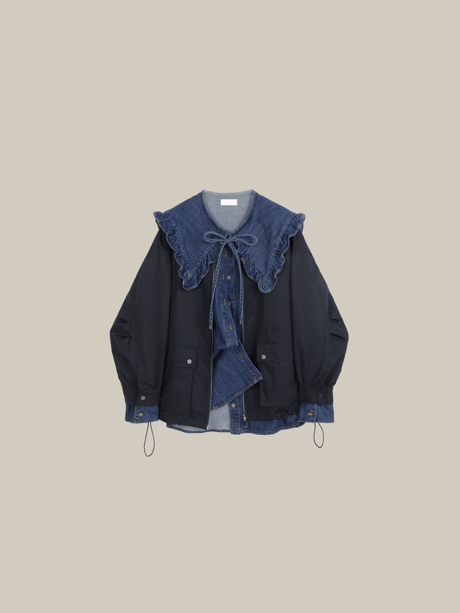 Denim Shirt And Jacket - LOVE POMME POMME