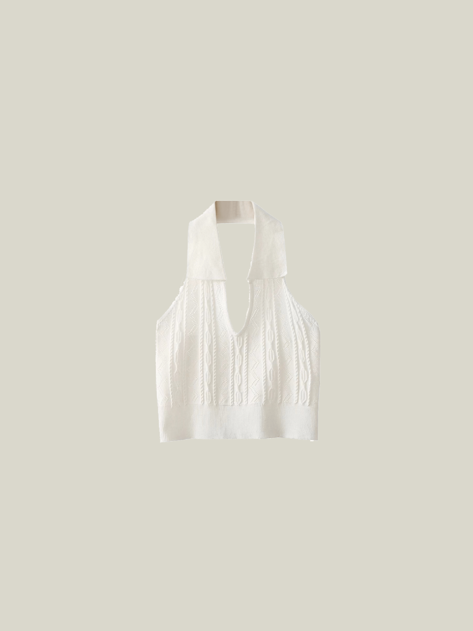 Designed V-Neck Vest - LOVE POMME POMME