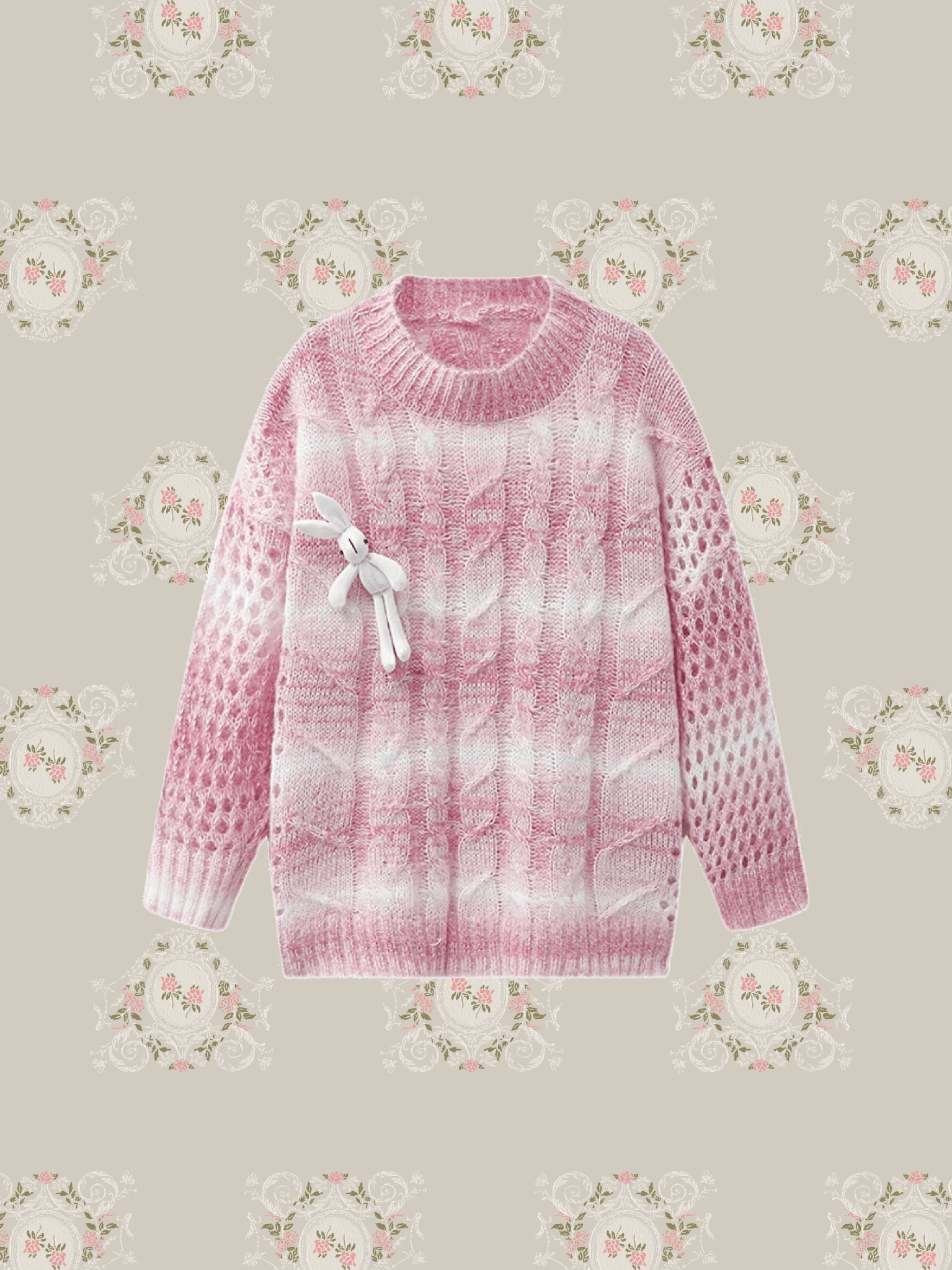 Doll Rabbit Deco Knit - LOVE POMME POMME