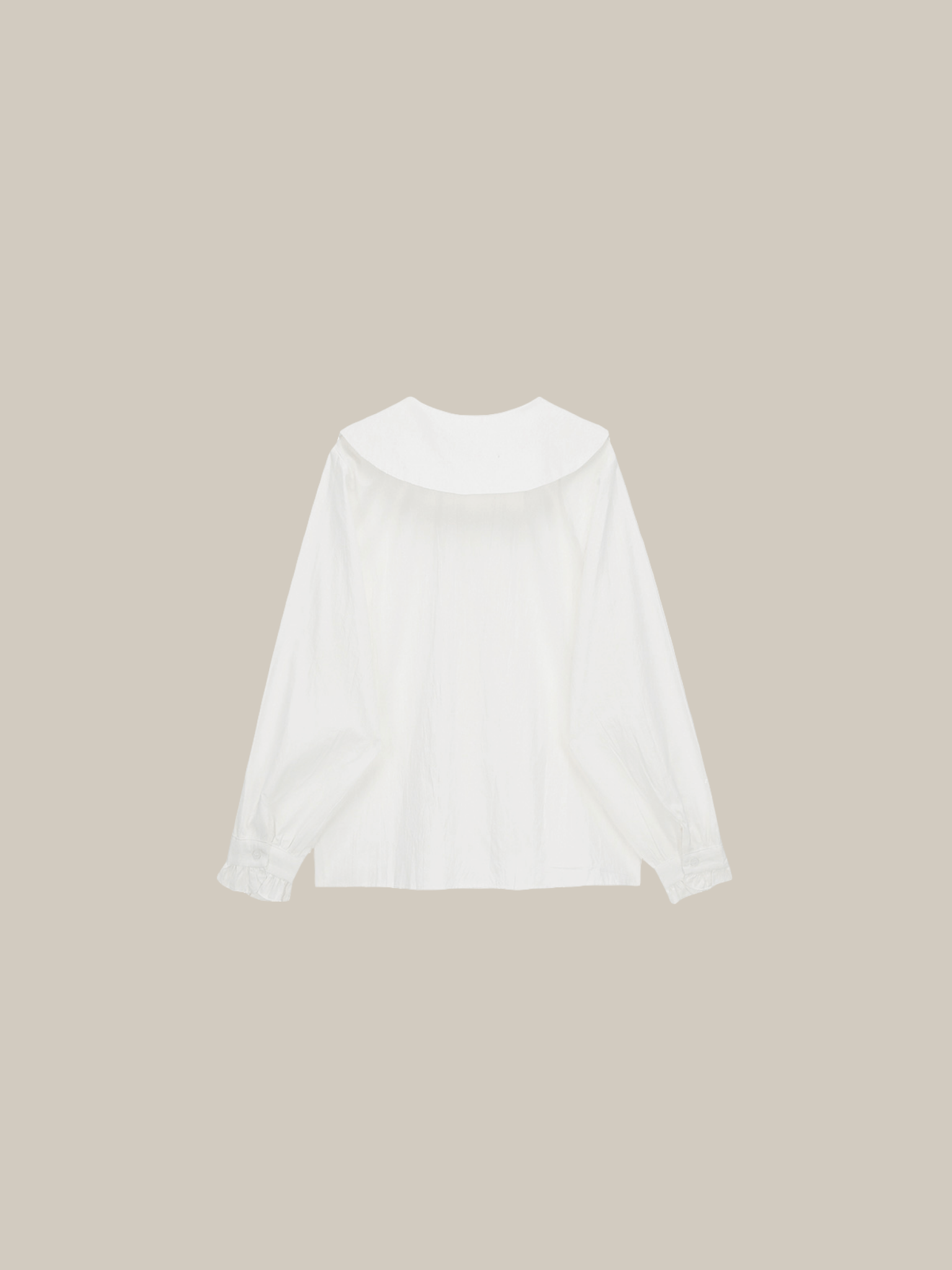 Double Collar Design Blouse - LOVE POMME POMME